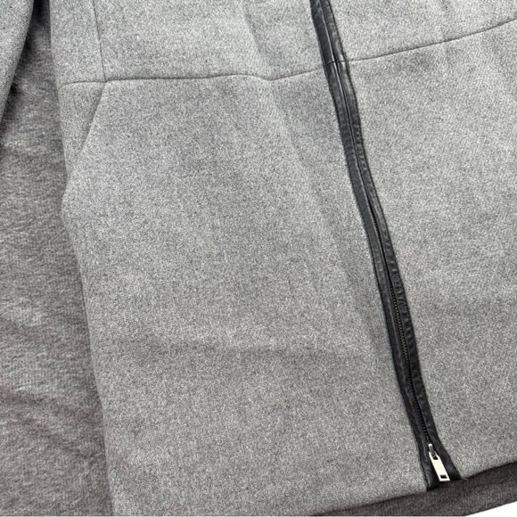 J.CREW Women's Italian Wool Stadium Cloth Cocoon Coat In Grey/Black Size 4 - Picture 3 of 13